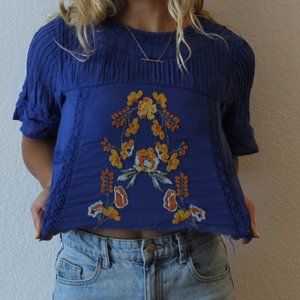 Embroidered Crop